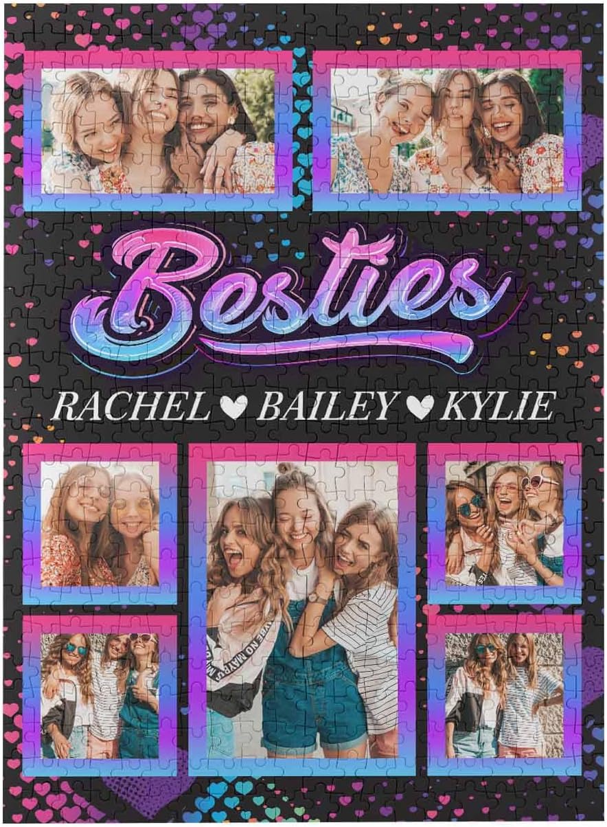 Custom Picture Puzzle Gift for Mom, Birthday, Wedding, Personalized Jigsaw Puzzle from Picture, Best Mom Ever Gift for Adults, Grandma, Family - 1000 Pieces