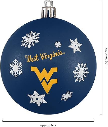 Miniatura 3 de FOCO NCAA Team Logo - Juego de 5 adornos para árbol de vacaciones irrompibles