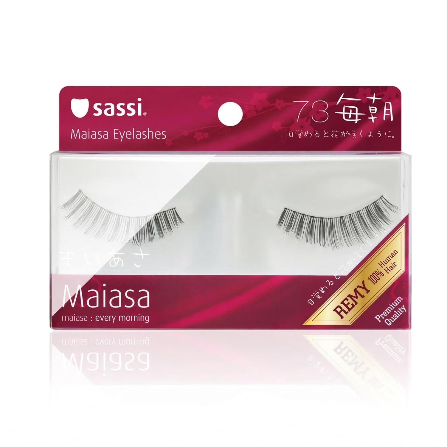 Sassi Maiasa Eyelashes | 100% REMY Human Hair, Lovingly Hand Made, Knotted Eyelashes | 803-073 | 4 Count