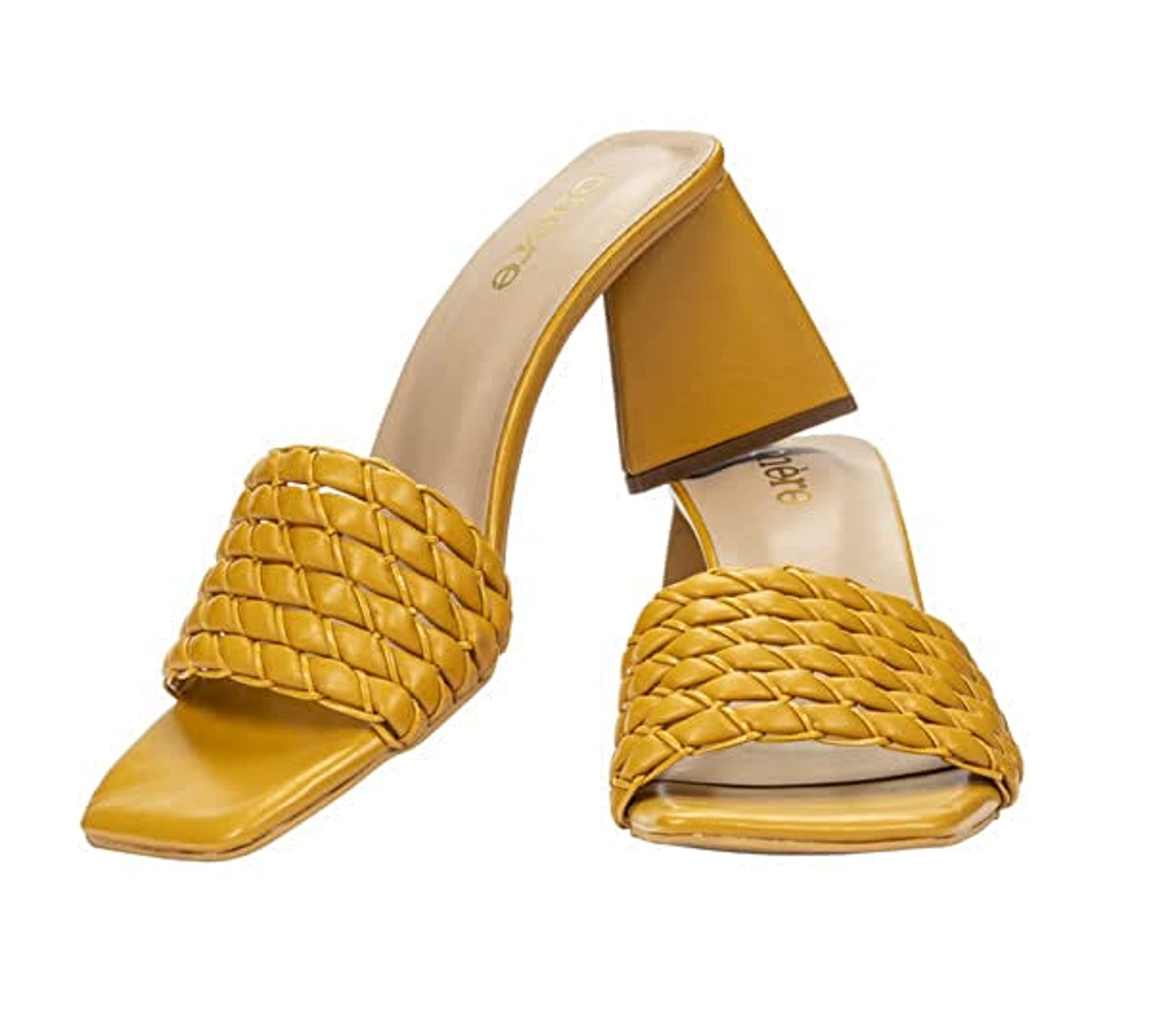 CHERE Womens Block Heel Sandals Fashion with Premium Braided Triangular Block Heels (B0B9YCW12X) Amazon Price History, Amazon Price Tracker