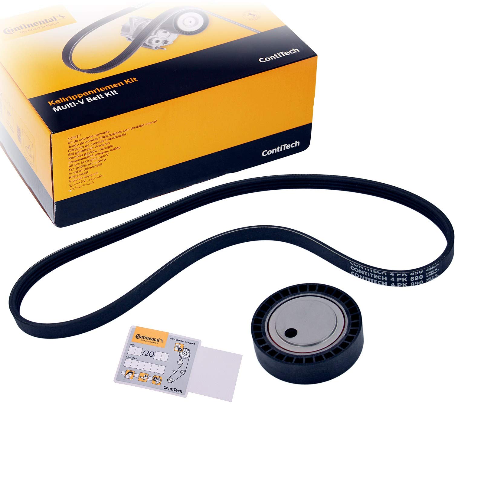 Courroie Striée CONTITECH 4PK745 - Courroie Trapézoïdale Pour Moteur, Alternateur, Pompe - Qualité Industrielle