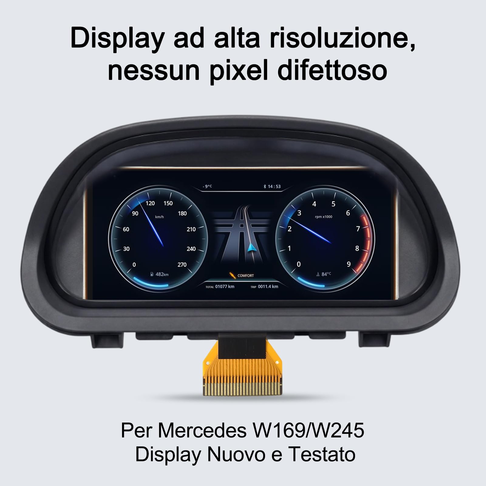 Pantalla LCD para Mercedes Clase A B, panel de visualización de clúster, pantalla LCD, compatible con clase A/B W169 W245 A1695400448