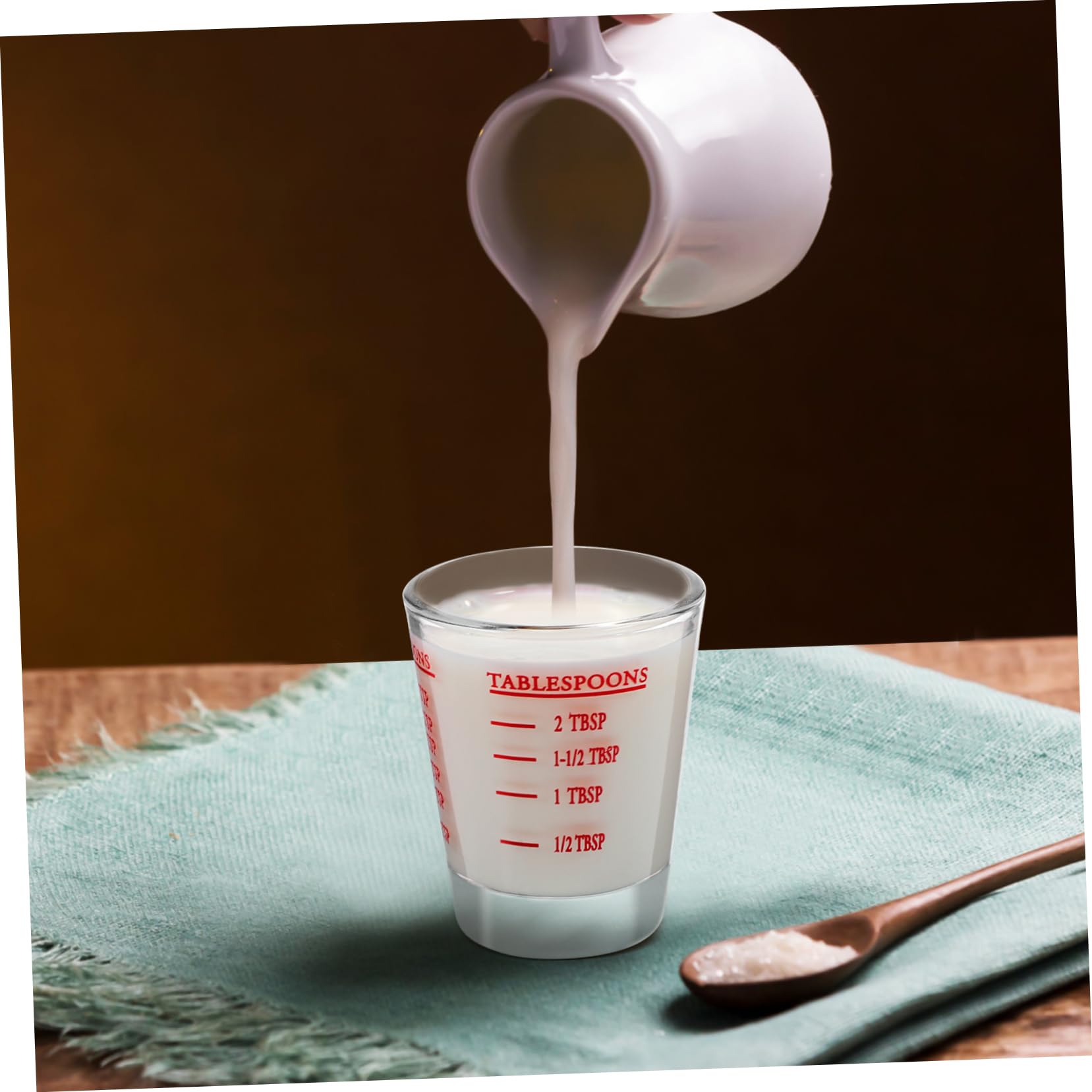 8 Pcs Tasses à Mesurer Graduées en Verre Tasses pour Espresso Double Graduation 30ml Pâtisserie Cuisine