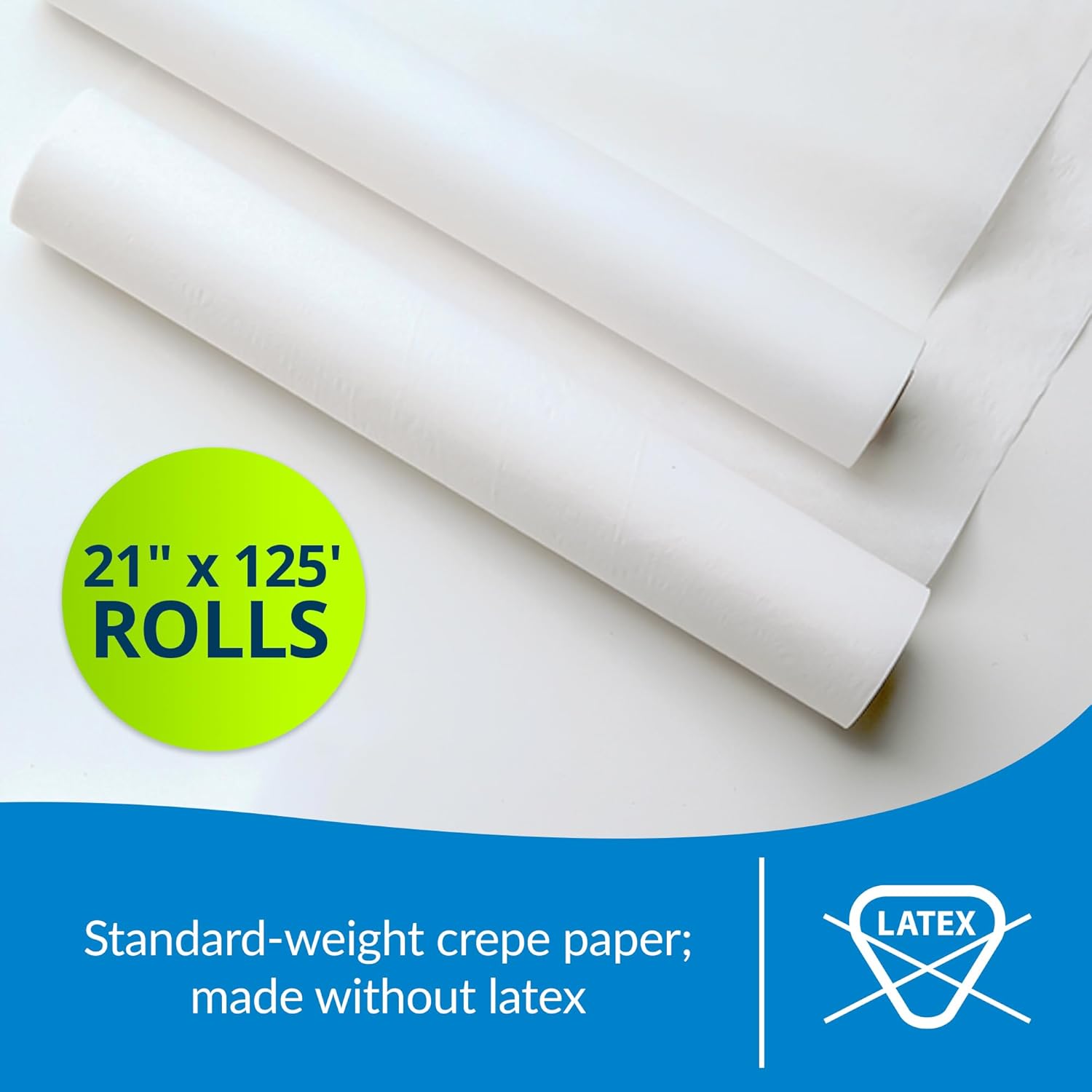 TIDI 617 Avalon Exam Table Paper, White, 21” x 125’ (Pack of 12) ― Standard Crepe Paper ― Hygienic Barrier ― for Medical Offices, Exam Rooms, Daycare Centers, Spas, Tattoo Studios ― Medical Supplies - Image 5