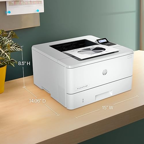 Miniatura 3 de HP Impresora LaserJet Pro 4001n en blanco y negro, impresión, velocidades rápidas, fácil configuración, impresión móvil, seguridad avanzada, USB,