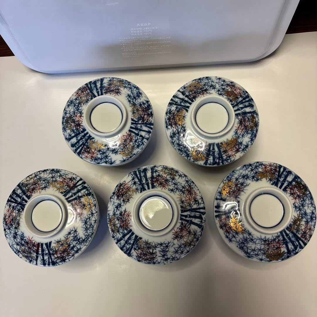 源右衛門　有田焼　茶碗蒸し　5個 Amazon | 有田焼 水吉陶園 五個セット茶碗蒸し椀 | ノーブランド品