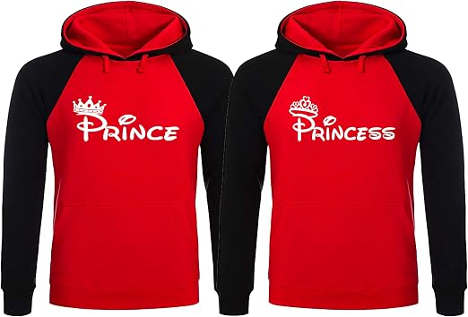 Prince and Princess Hoodies, King Queen 