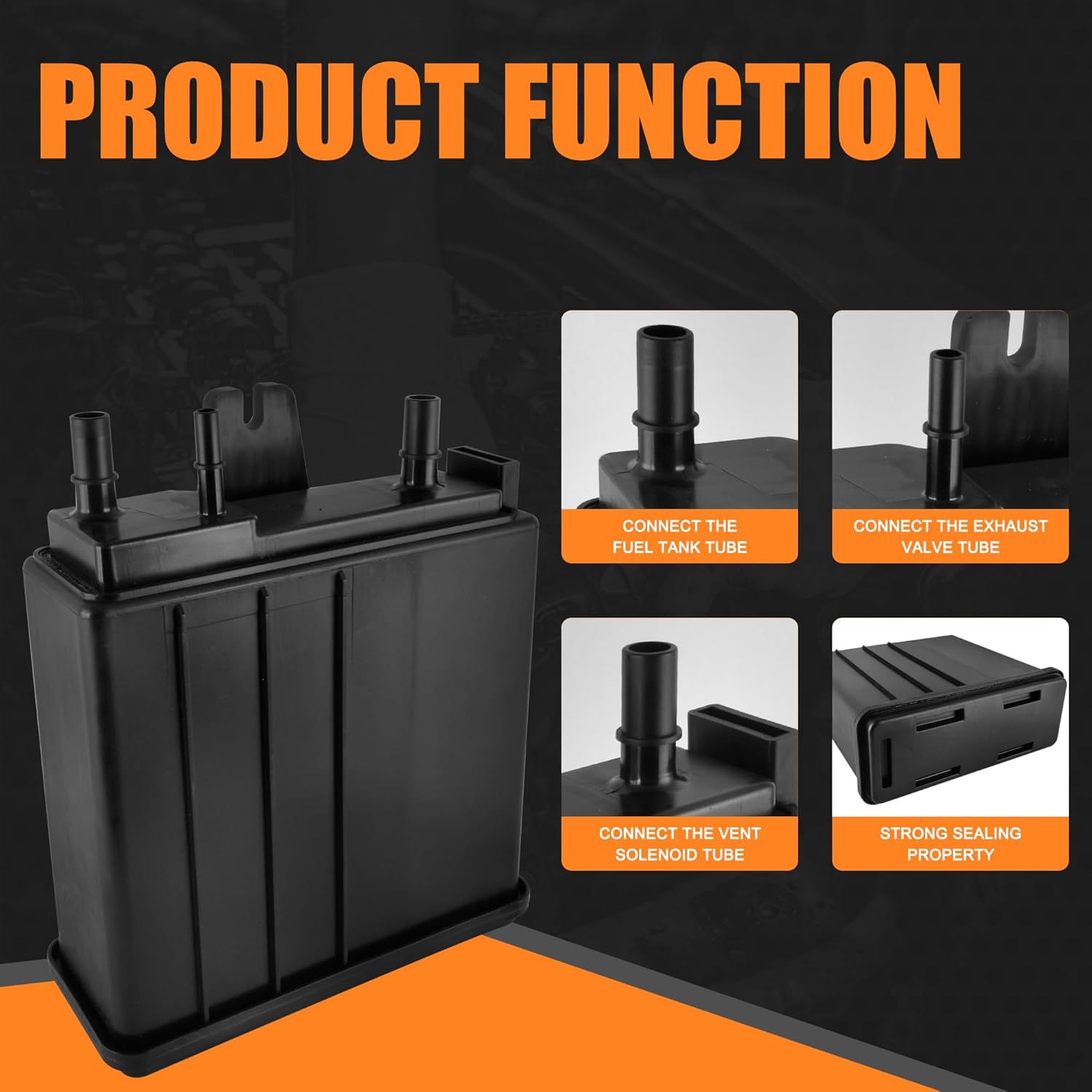 Fuel Evap Charcoal Vapor Canister Fit for 2004-2005 Rendezvous, 2004-2016 Cadillac CTS, Escalade, SRX, 2004-2016 Chevy Tahoe & GMC Yukon 911-149, 215-464, 15109431, Evap Charcoal Canister