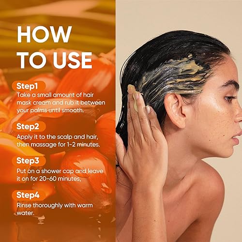 Miniatura 2 de ZENTRIXA Aceite de batana para el cabello, 100% crudo, prensado en frío, sin refinar y orgánico - Previene la pérdida de cabello, mejora el grosor