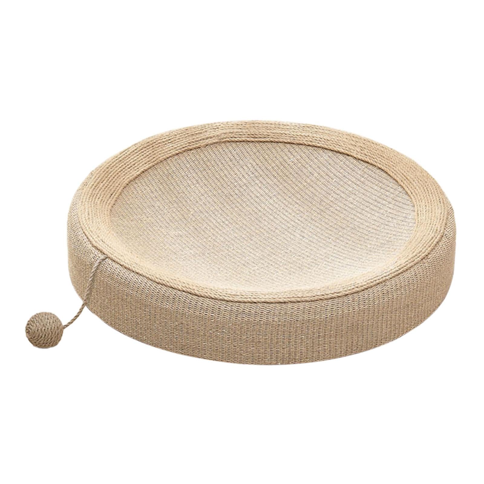 Griffoir pour Chat, Résistant à l'usure, Portable, Antidérapant, pour Chatons, à Poser sur Le Canapé, Accessoire pour Animaux, Canapé, Nid, Boule Ronde et sisal