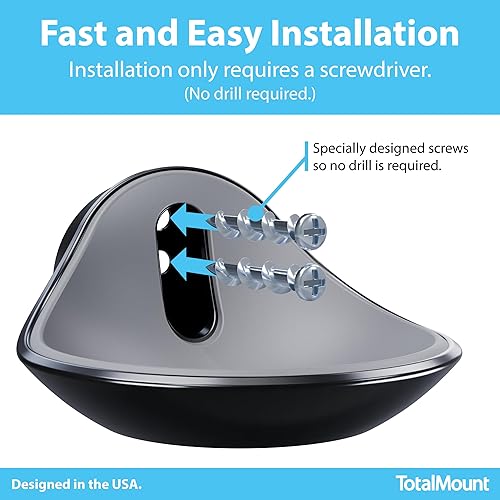 Miniatura 4 de TotalMount Soporte de pared premium para Echo Dot MAX, HomePod Mini y más (fácil instalación, forro suave y ajuste seguro)