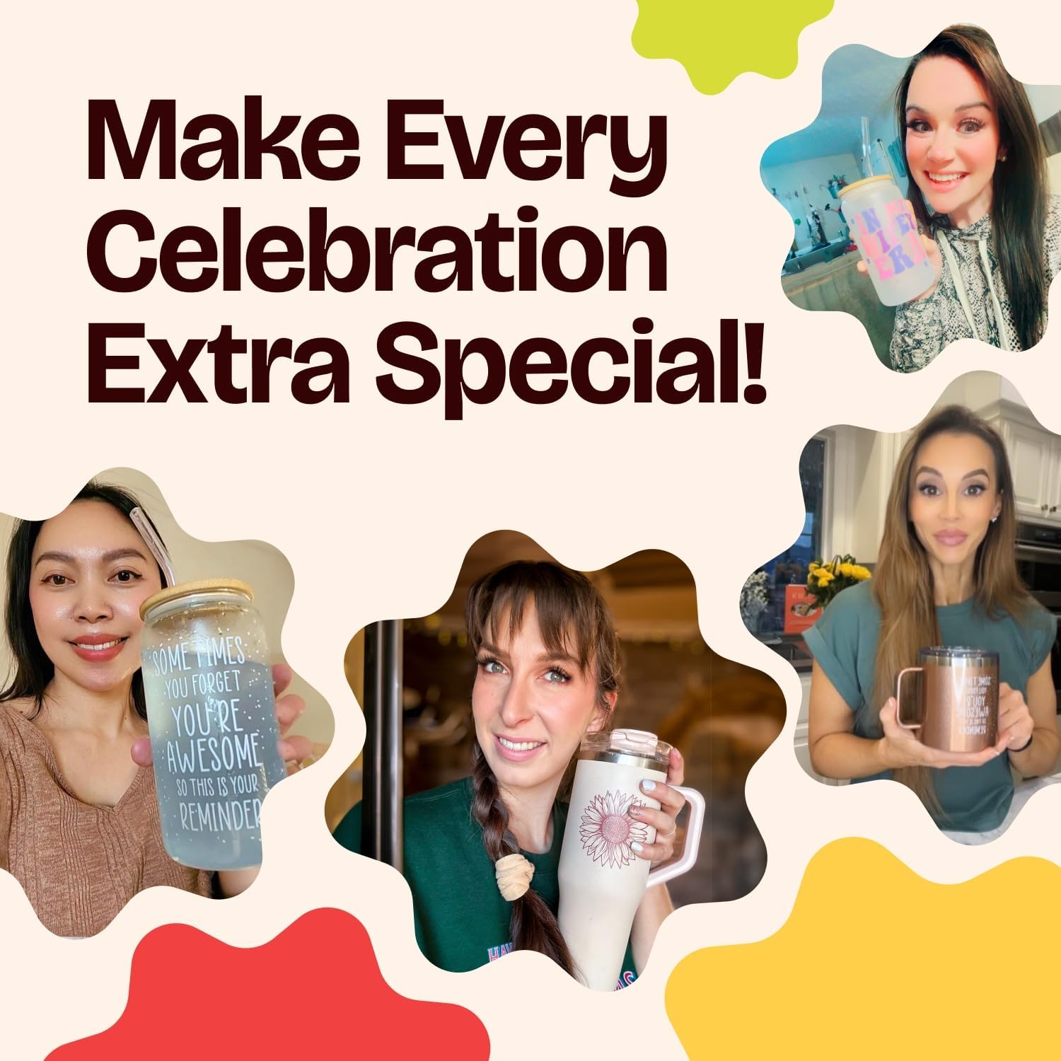 KLUBI Birthday Gifts for Mom from Daughter - In Case I Don't Say It Enough You Are The Best Mom 20 Ounce Black Tumbler for Mother Mug Cute Mothers Day Gifts from Daughter, Mother Presents from Kids - Image 8