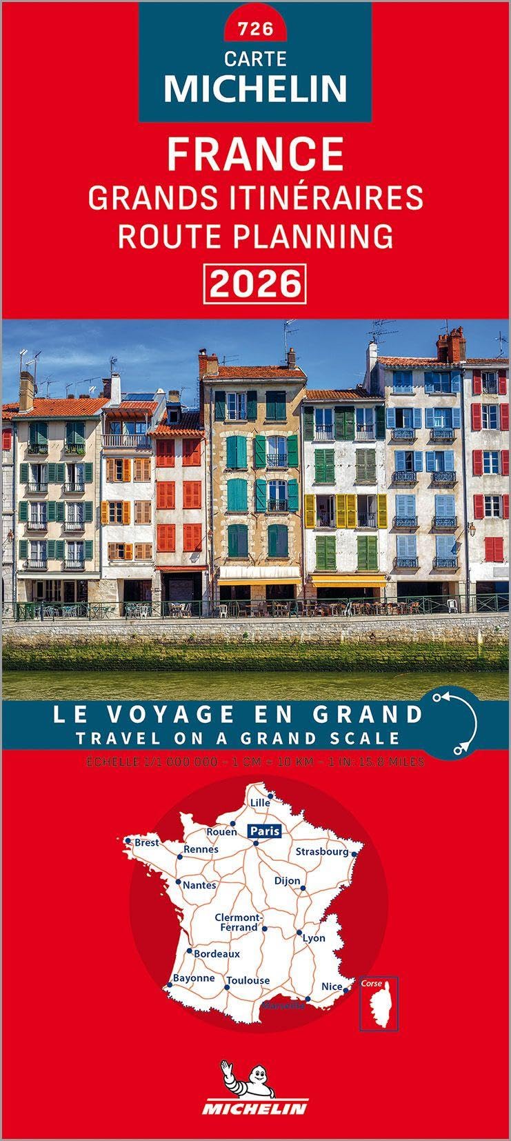 France Route Planning 2026 - Michelin National Map 726 by Michelin