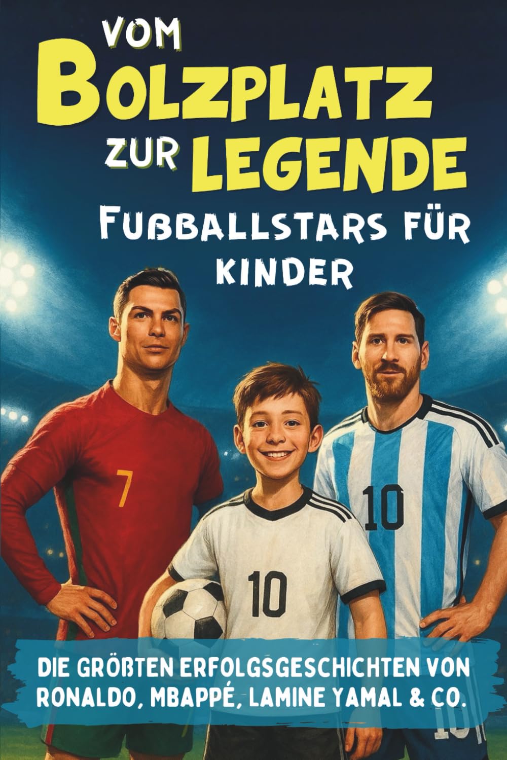 Vom Bolzplatz zur Legende - Fußballstars für Kinder | Die größten Erfolgsgeschichten von Ronaldo, Mbappé, Lamine Yamal & Co. | Fußball Geschenke Jungen