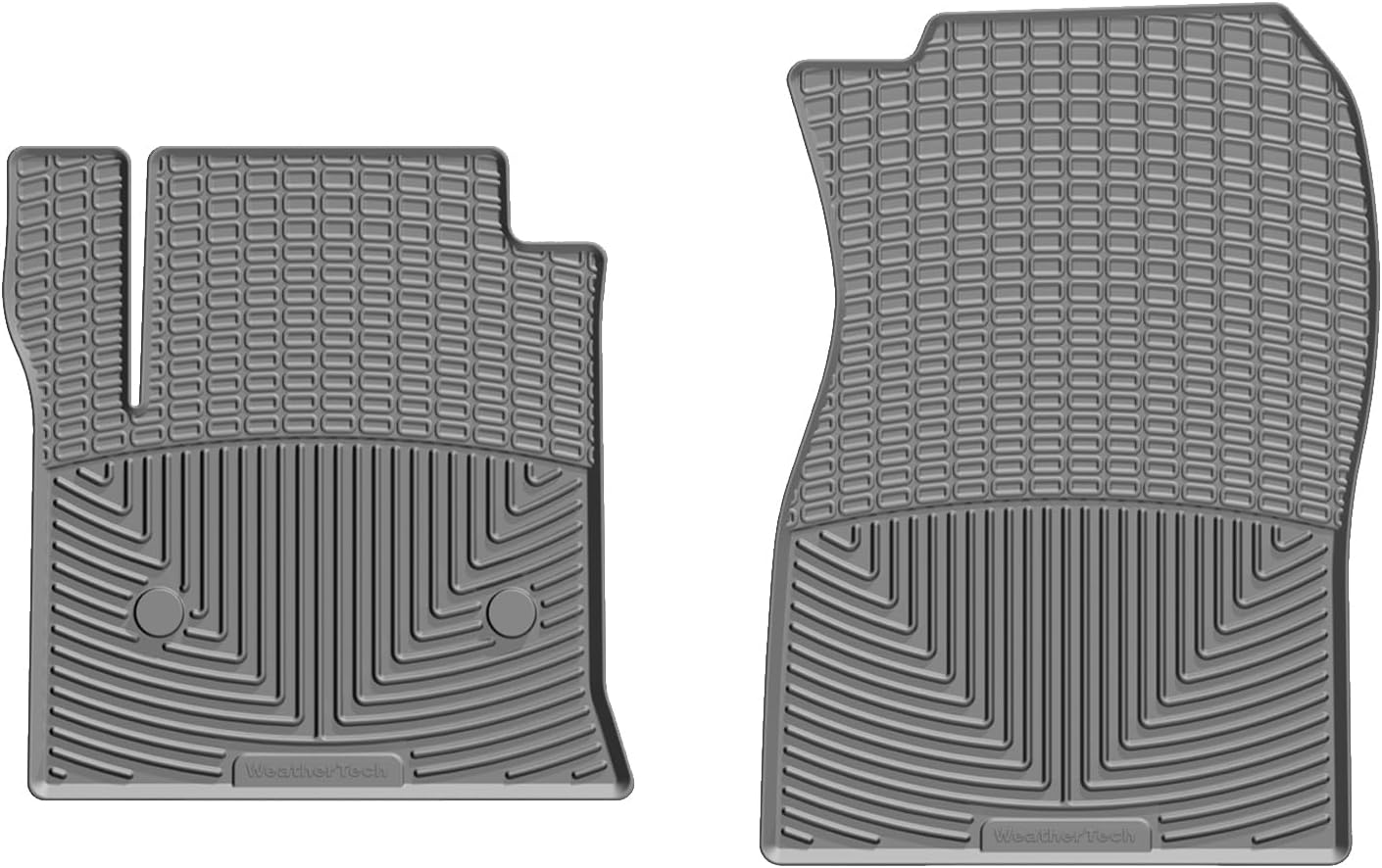 WeatherTech All-Weather Floor Mats for Chevrolet Silverado 2500HD/3500HD, Sierra 1500, Silverado 1500-1st Row (W308GR), Grey