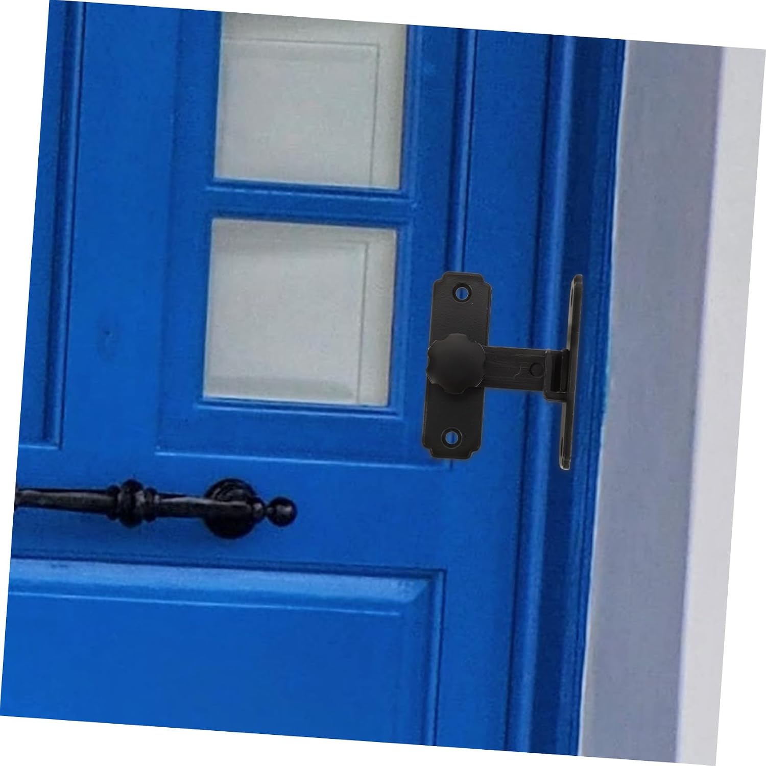 Heavy Duty Sliding Barn Door Latch Rotatable Gate Lock for Garden Bathroom Thickened Stainless Steel Bolt for Barns Shutters Double Doors Easy Install and Safe Use