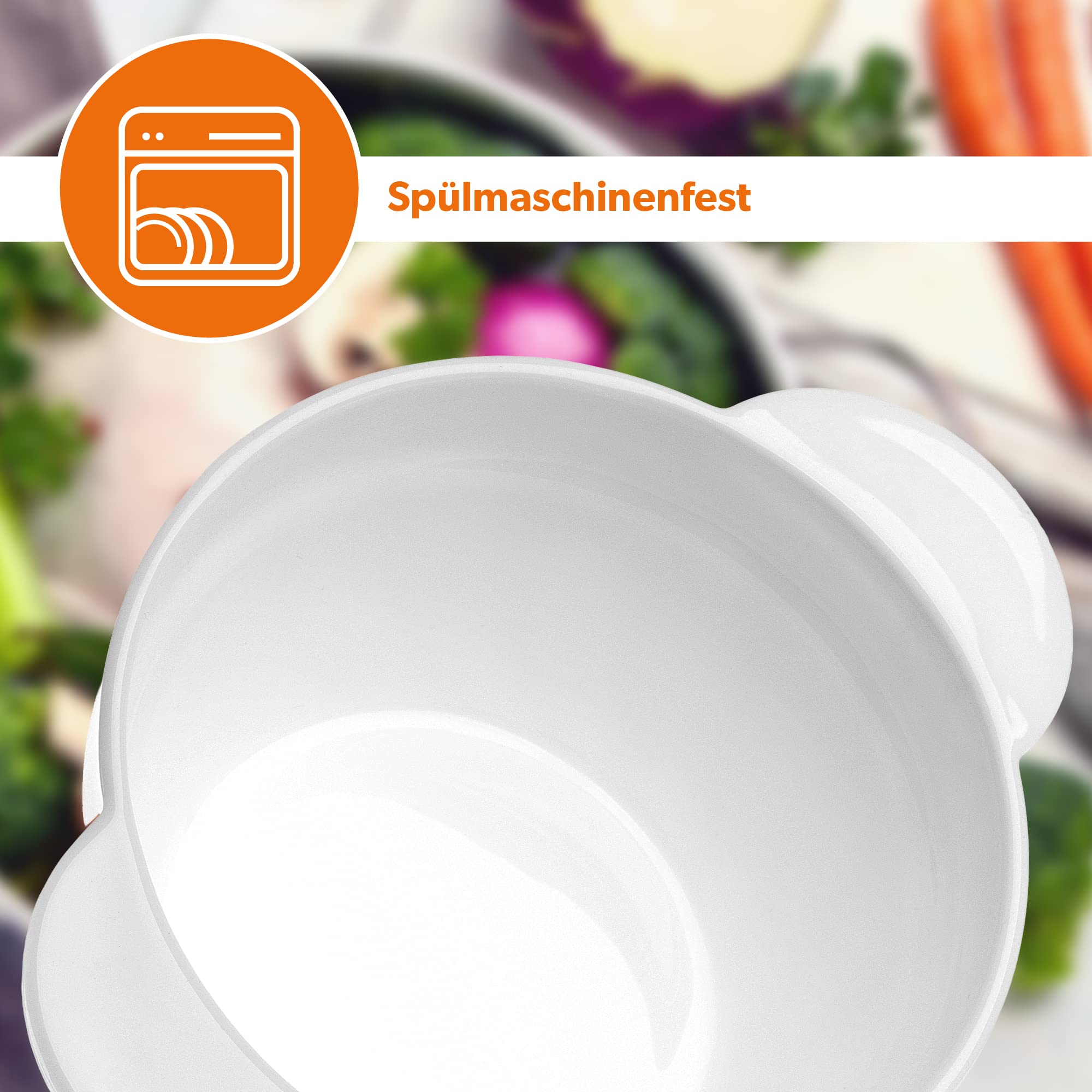 KADAX Suppentassen, 650 ml Suppenschüsseln aus verstärktem Glas, 18,5x14x8cm Suppenschalen mit Doppelgriffen, Suppenterrine für Suppen, Cremes, Brühen (650ml / 6 Stück)