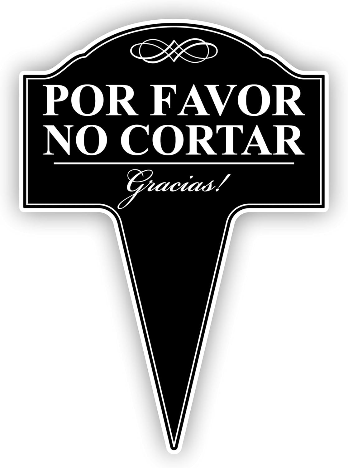 Por Favor No Cortar (Please Do Not Mow) Spanish Aluminum Yard Sign 10x14 (Pack of 2)