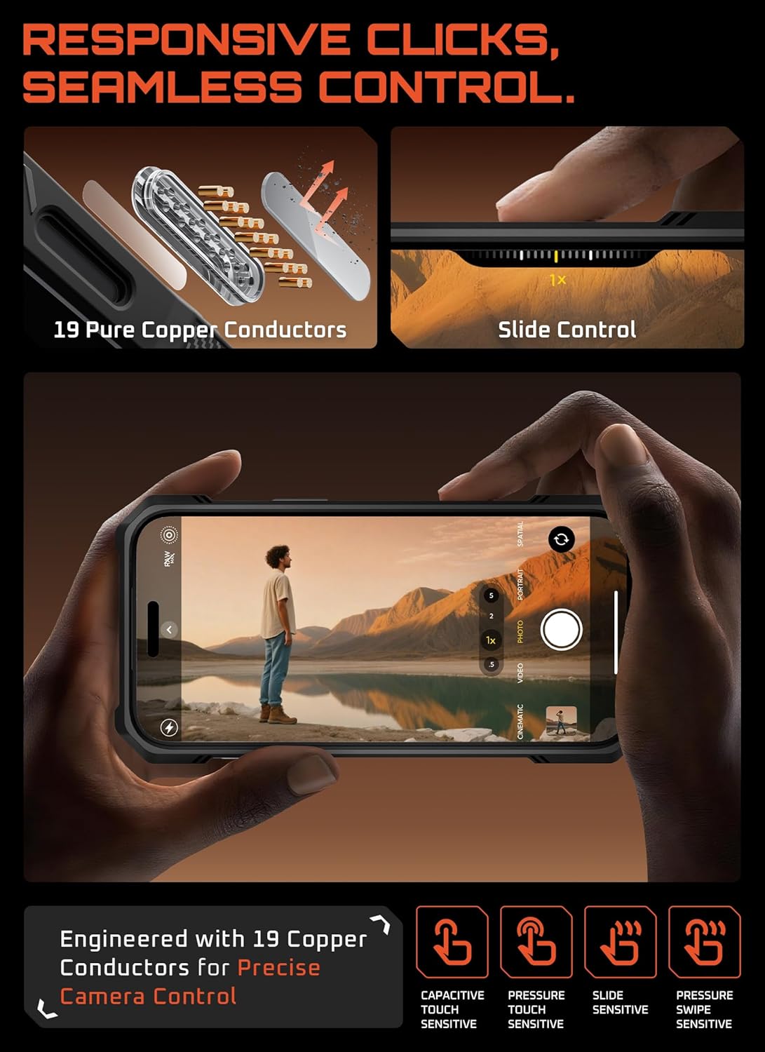 SUPCASE for iPhone 17 Pro Case with Kickstand (Unicorn Beetle Grip), [Camera Control Cover] [Compatible with MagSafe] [Military-Grade Drop Protection] Heavy Duty Magnetic Phone Case, Guldan - Image 7