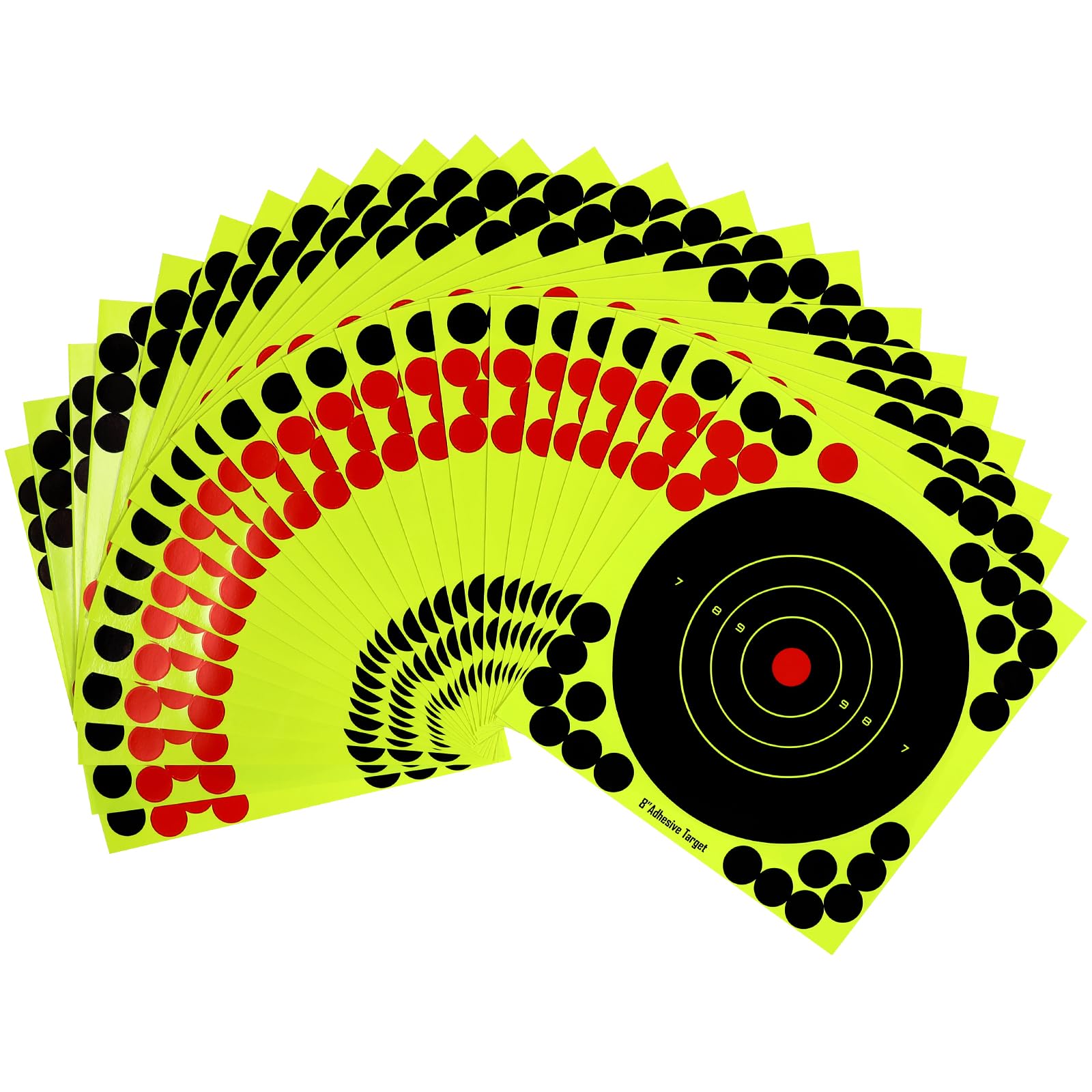 LIOOBO Shooting Discs Bright Yellow Stick Splatter Self-Adhesive Targets Yellow Targets 25 Pieces
