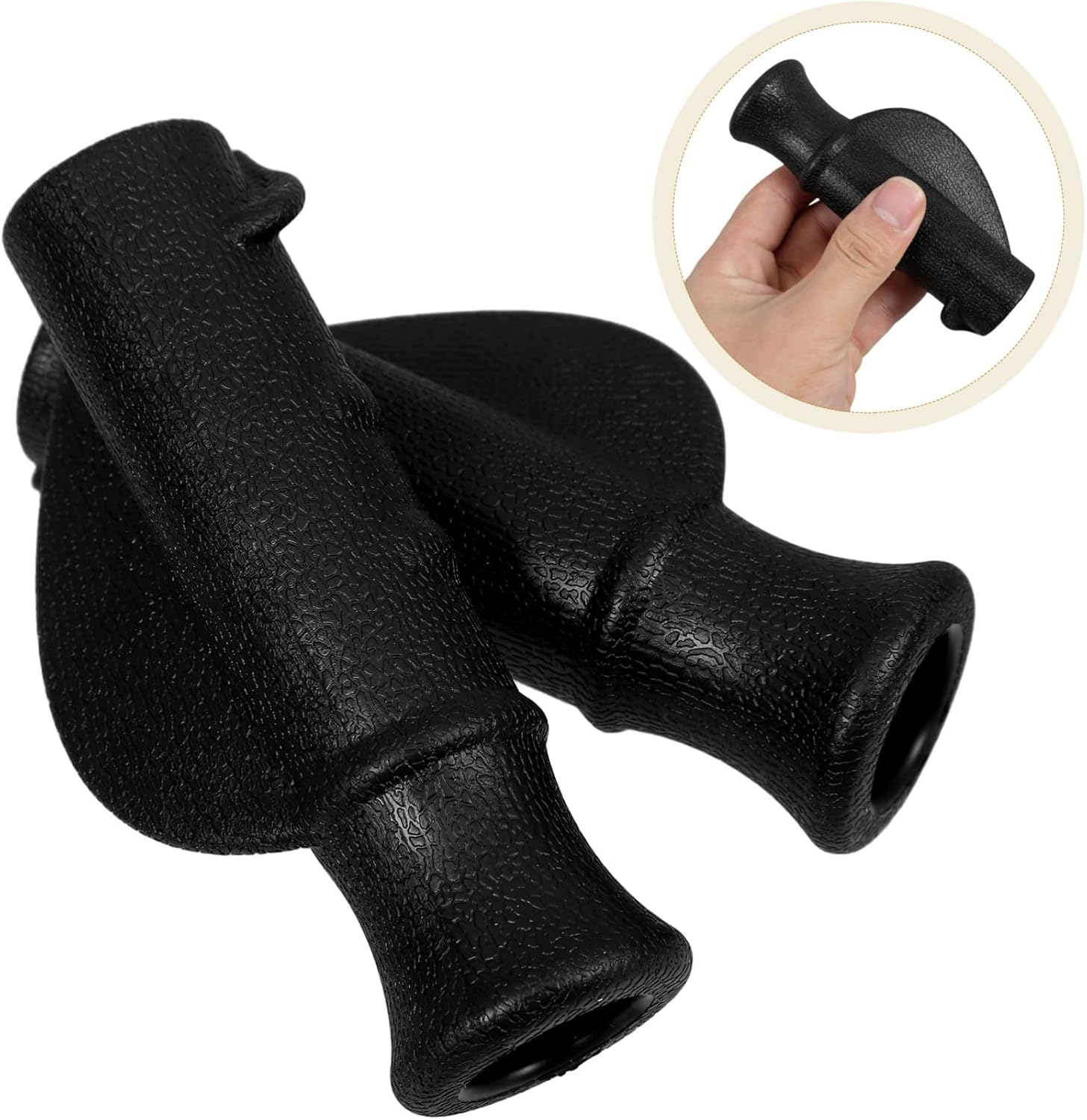 KOMBIUDA 2pcs Wheelchair Handle Grips Non- Cushioned Covers for Mobility Assistance Easy Installation for Elderly and Disabled for Enhanced Comfort