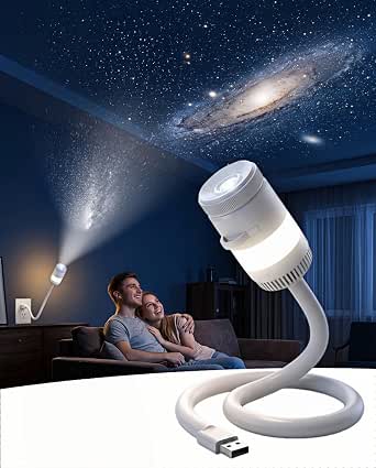 USB Galaxy Star and Ocean Wave Projector Night Light