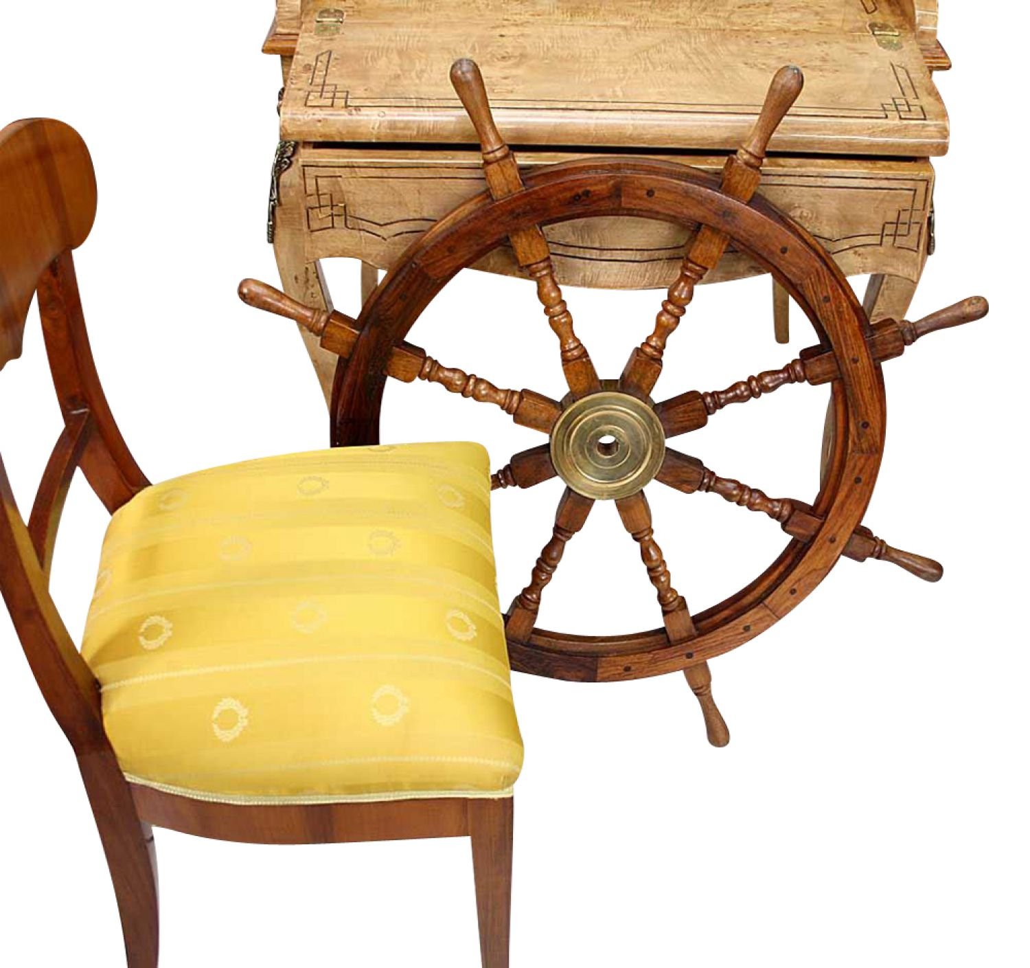 aubaho Schiffssteuerrad Schiffsrad Schiff Schiffe Boot 93cm Steuerrad Lenkrad Wheel