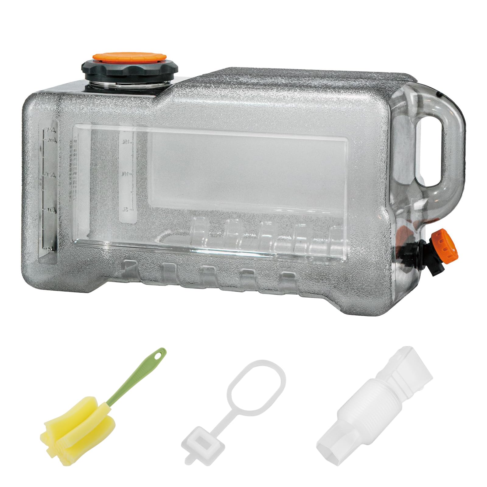 Water Container with Spigot & Handle, No Leakage Portable Camping Bucket, PC Food-Grade Thickened, BPA Free Emergency Water Storage Tank for Vehicle, Car, Outdoor Camping, Hiking, Travel, Picnic