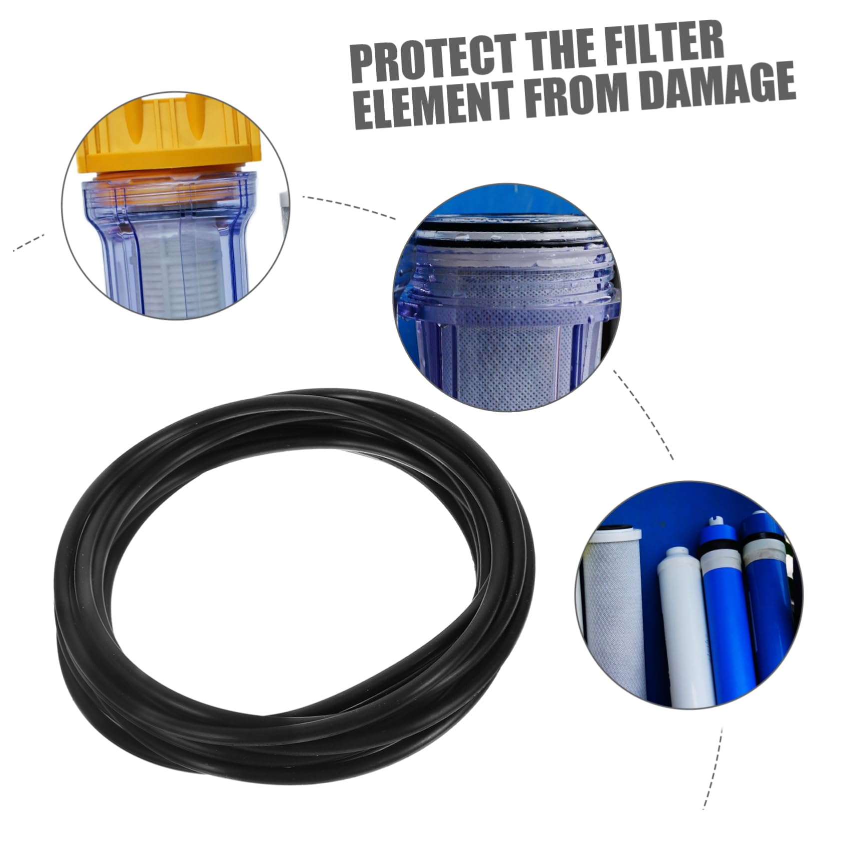 Zerodeko 4 Set Guarnizioni Per Filtri Acqua Kit Guarnizioni Per Depuratori Acqua Facili Da Installare E Resistenti Perdite Compatibili Con Membrane E Filtri Ricambio 10 Pezzi*4