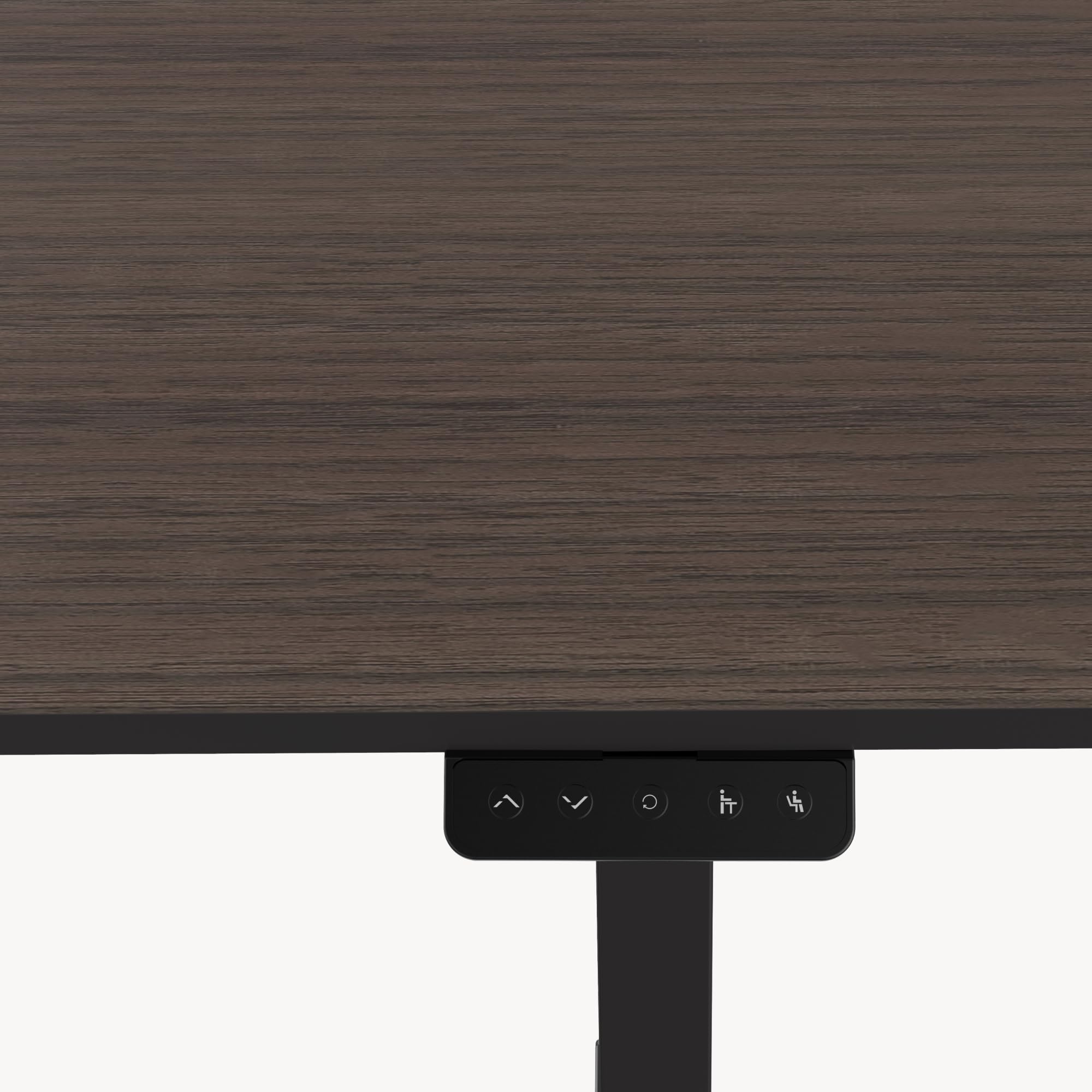 pro.tec Escritorio Stryn Rectangular Regulable en Altura 72-117 cm con Clips y 2 Salidas de Cables Eléctrico 2 Opciones (Sentado y de Pie) Alfombrilla de Ratón XXL 120 x 60 cm Aglomerado/Acero - Nogal