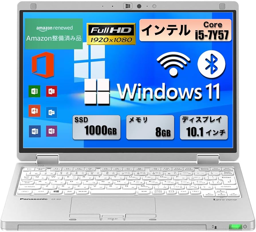#316 パナソニック CF-RZ6 i5-7Y57 8GB SSD256GB Panasonic Let'snote CF-RZ6 Core i5-7Y57 1.20GHz 8GB SSD256GB
