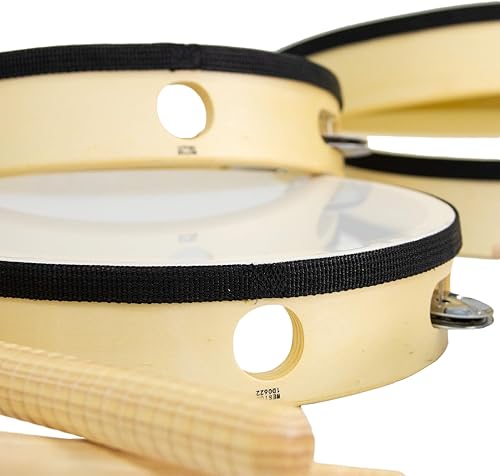 Miniatura 4 de West Music WM20 - Juego de percusión para 20 jugadores con tambores de marco, maracas, panderetas, platillos, palos de ritmo y más. Incluye DVD