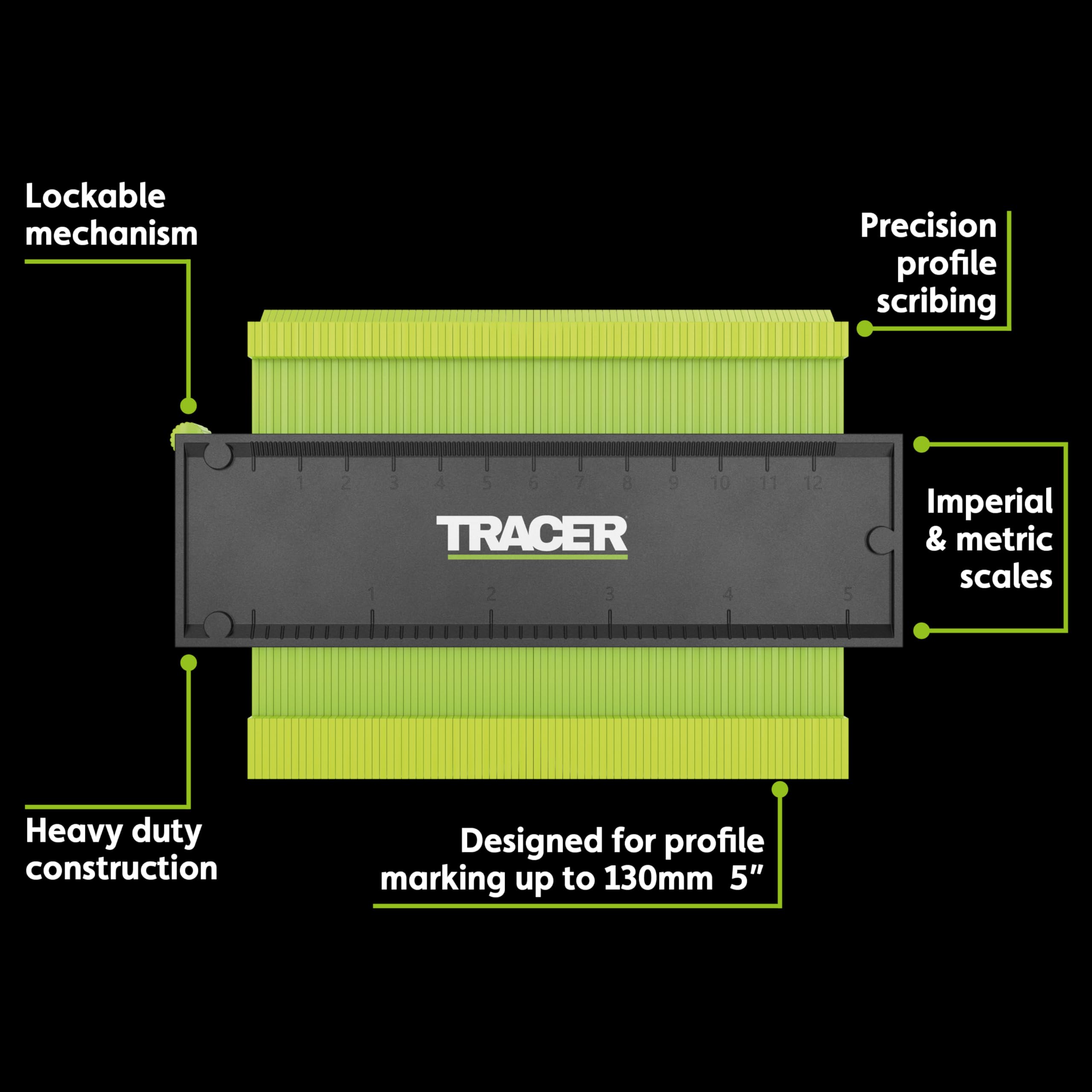 Amazon.com: TRACER Contour Gauge 130mm (5”), Precise Marking Gauge