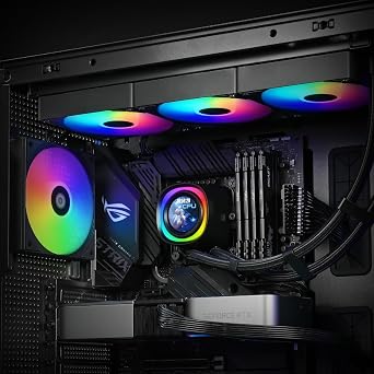 ID-COOLING FX360 LCD 360mm AIO CPU Cooler, 1.48 Customizable LCD Display | 350W TDP, Triple Low Noise ARGB Fans 27.2dB(A) Max. ,supports Intel LGALGA1851/1700/1200/115X and AMD AM5/AM4.