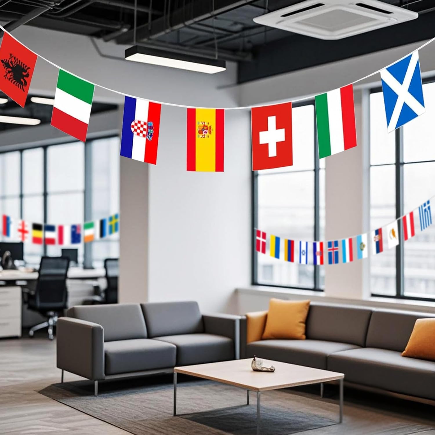 pretty_jessie International Country Flags of the World, 200 Countries 190 ft Bunting Banner, World Flags for Classroom, Cultural Festivals, Grand Opening & Events - Image 8