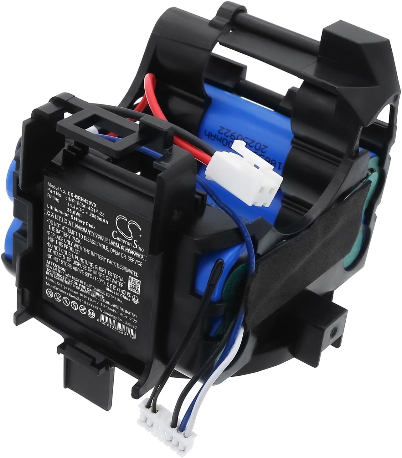 Battery for Black+Decker HSVB42OJ PN:Black+Decker INR186&50-4S1P-25 2500mAh / 36.0Wh