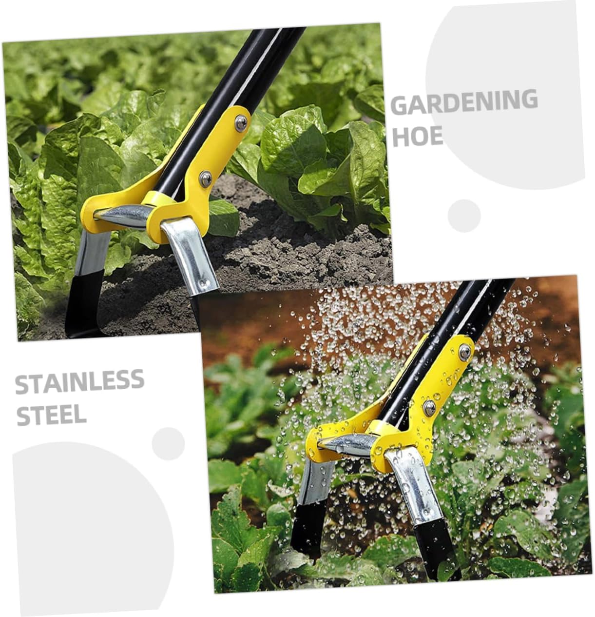 Balacoo Small Ergonomic Hand Hoe for Gardening Lightweight Weeding Tool for Easy Planting and Soil Aeration Convenient Compact Design for Home and Outdoor Use
