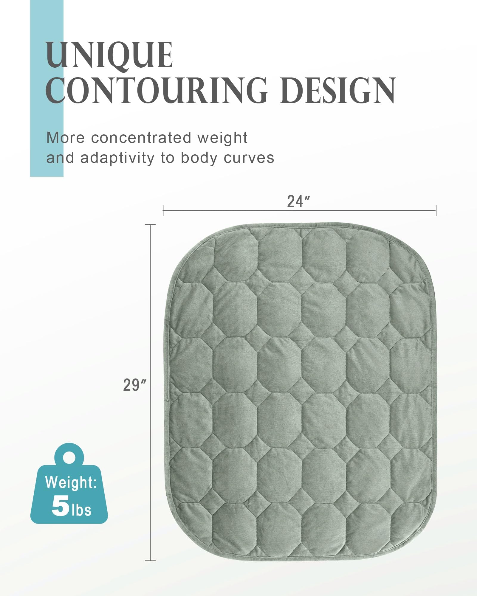 Cottonblue Manta de regazo con peso de 7 libras, 29 x 24 pulgadas, acogedora manta pequeña de terciopelo de cristal de lujo para adultos, para todas las estaciones, para viajes, relajación y sueño