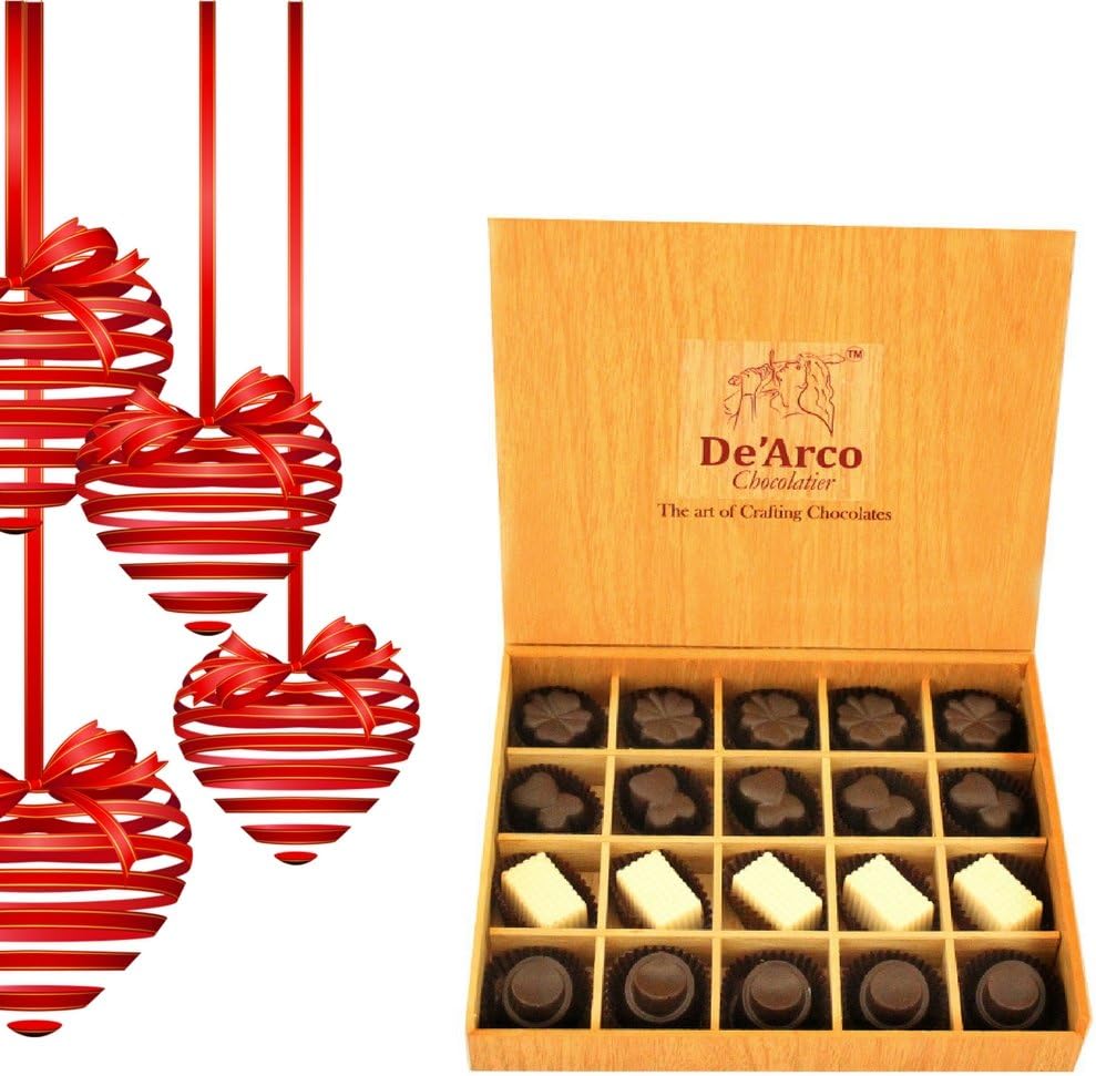 De'arco Chocolatier Valentine Gifts for Wife, Luxury Chocolates, De'arco Chocolatier Coco Fessee 238 G