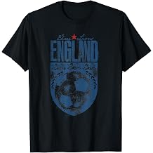 England Vintage Distressed Soccer Emblem English Three Lions T-Shirt