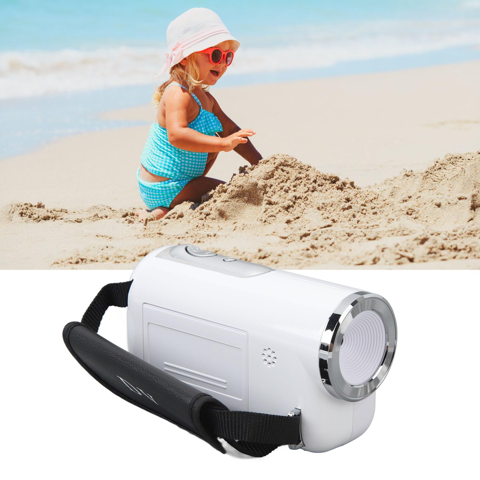 Videocámara para Niños, Grabadora de Vídeo Digital Portátil HD de 16MP 1080P con Zoom Digital de 16X, Pantalla LCD TFT de 2 Pulgadas, para Niños, Niñas, Youtube, Videocámara de