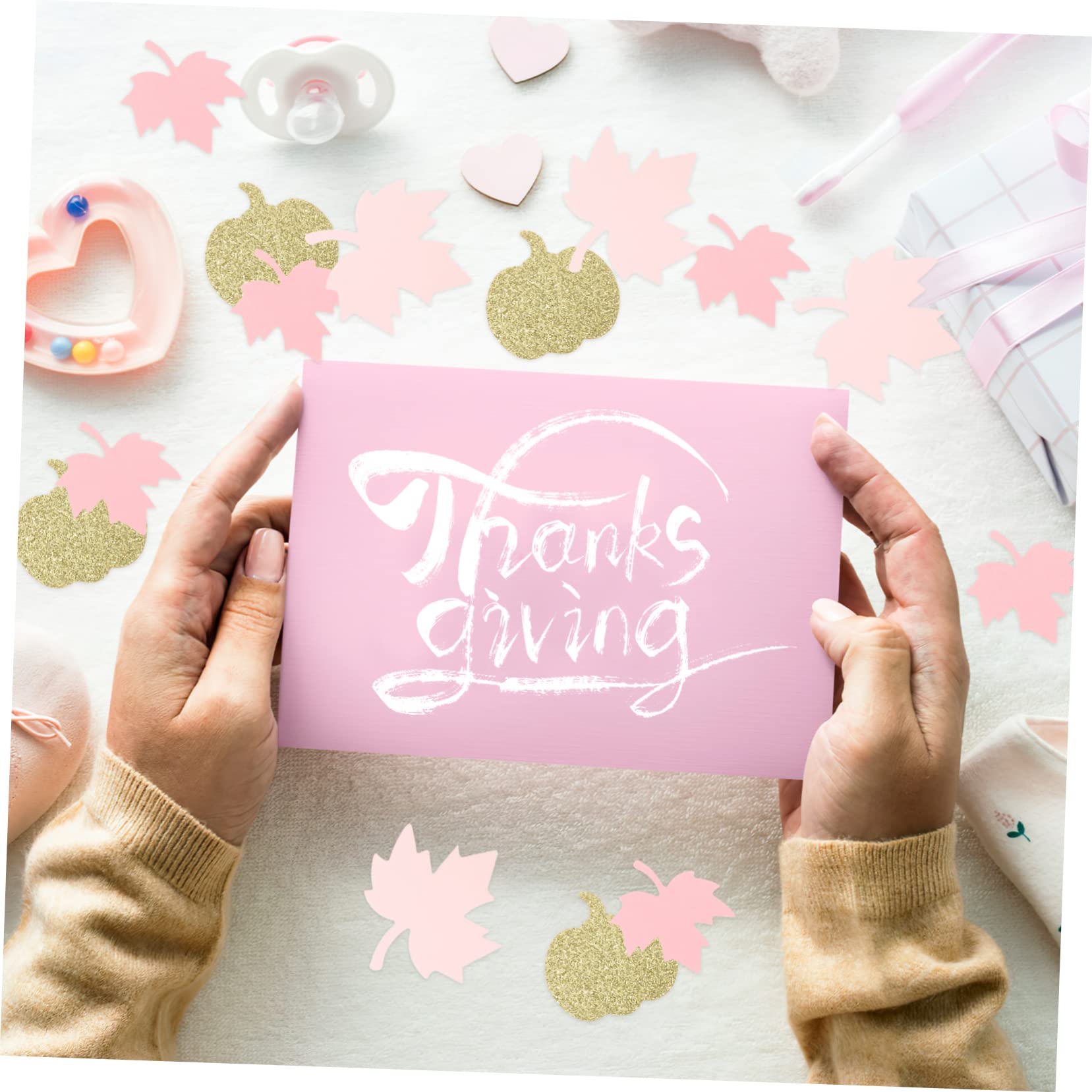 Alipis 10confezioni Decorazioni Festive Confetti e Zucche Per Ringraziamento Per Shower e Autunnali Per Centrotavola Fotografici