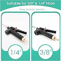 Vista 2 de Varita pulverizadora de bomba, varita rociadora universal ajustable con púa de latón de 3/8 pulgadas, varita rociadora de repuesto de acero