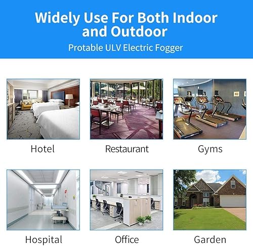 Miniatura 4 de Máquina pulverizadora eléctrica ULV portátil de 4.5L (1.2 galones), máquina de nebulización fría, distancia de pulverización de 30 pies para el