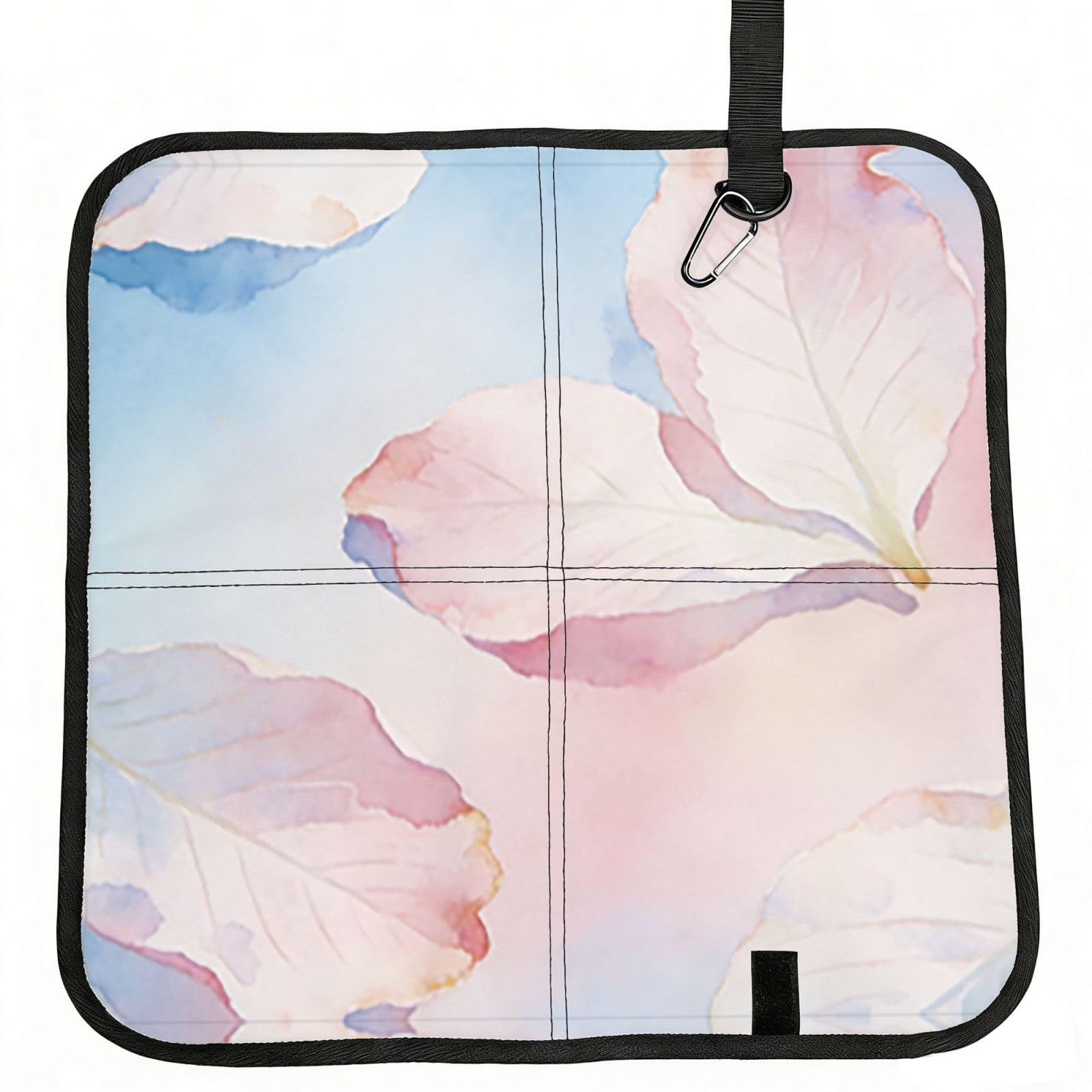 DUYIOKH Falling Petals Print Foldable Portable Seat Cushion for World Cup Games, Camping and Outdoor Activities