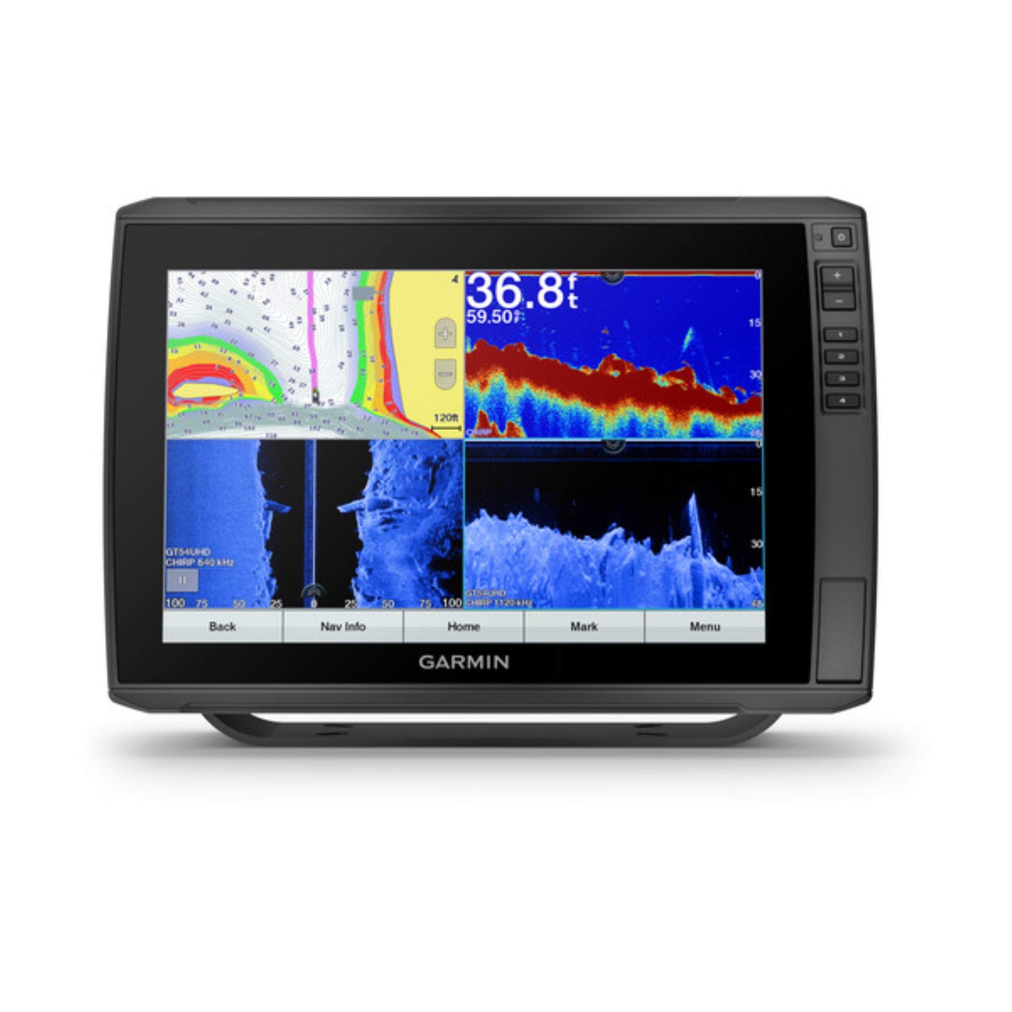 Garmin ECHOMAP Ultra 122sv, Sunlight-readable 12-inch Touchscreen Chartplotter/Sonar Combo with Worldwide Basemap