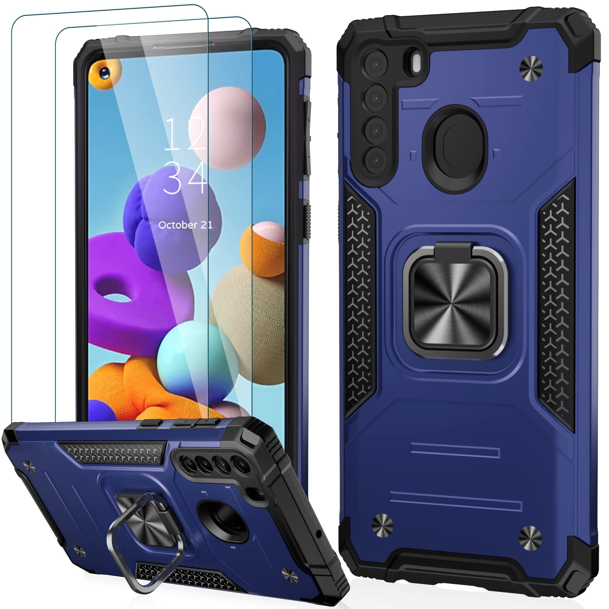 Screen Protector Samsung A21 Case Cover Wallet Case Samsung A21