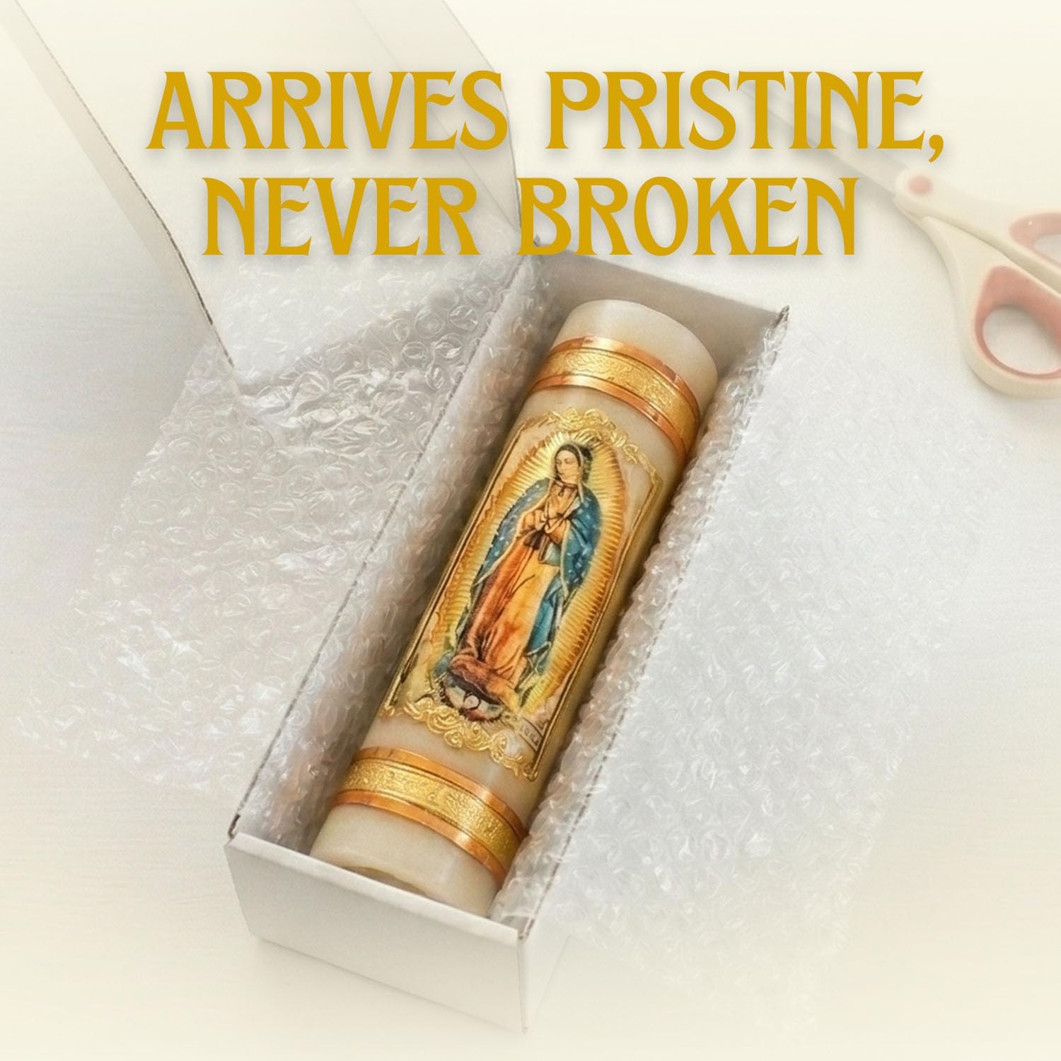 The Magnificient Prayer Candles Collection - Our Lady of Guadalupe Religious Candles - Catholic Candle cirios religiosos catolicos Jesus Candle st Jude - veladoras mexicanas velas para bautizo