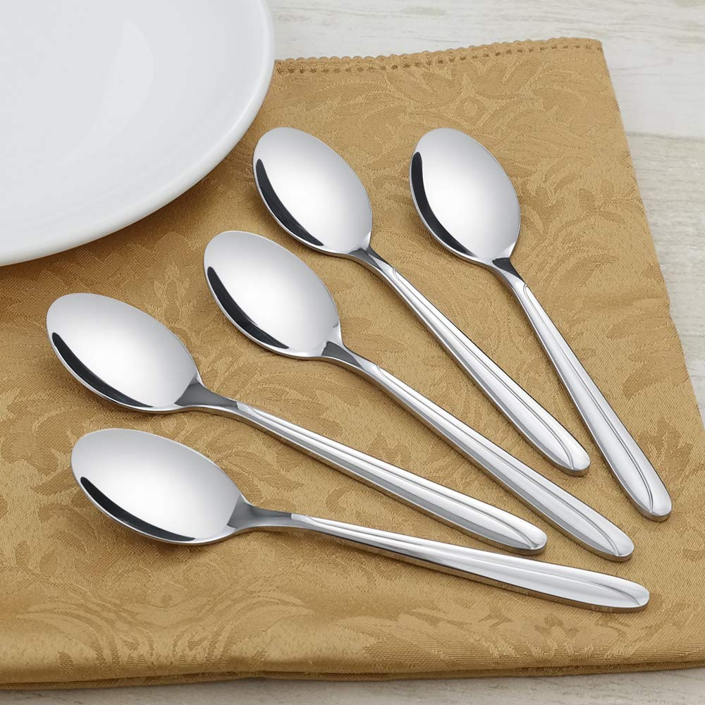 12 Cuillères à Café En Inox Yarebest - Petites Cuillères Pour Café, Thé, Yaourt - Lot De 12 - 15cm
