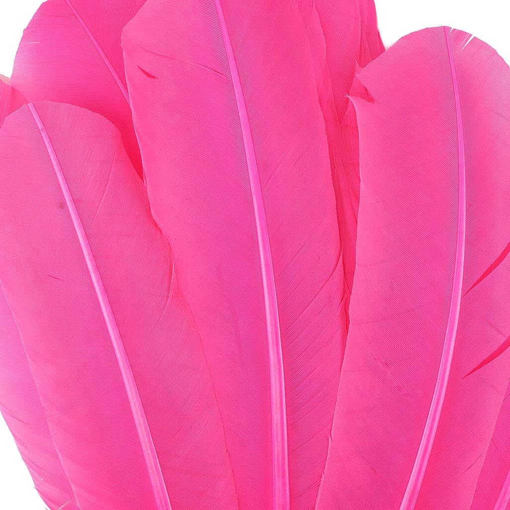 Zucker 10-12 inch Turkey Feathers for Crafts - 4pc Quills for DIY Headdress, Dream Catcher, Home Decor - Lavender
